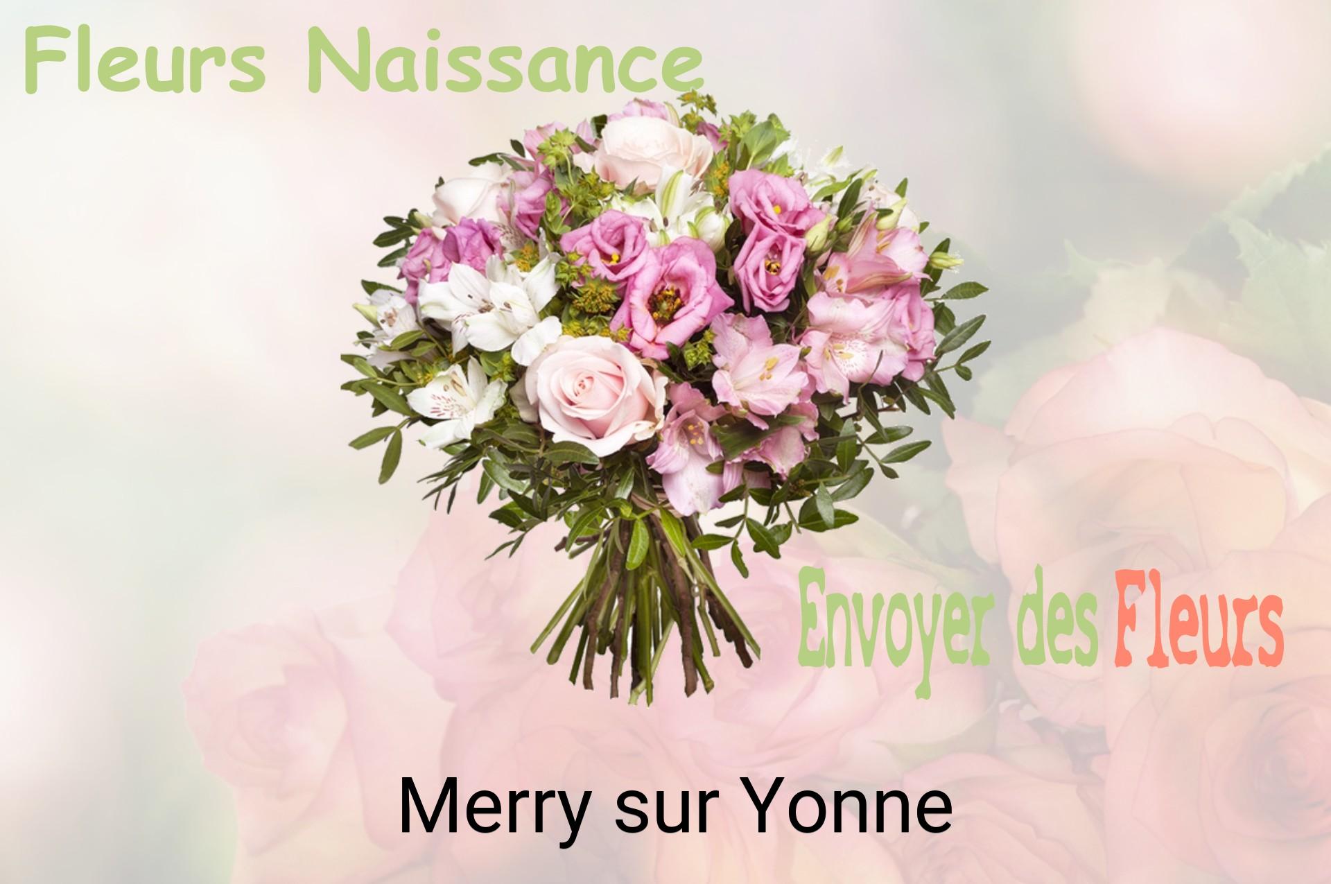 Bouquet de fleurs de naissance livré à Merry-sur-Yonne